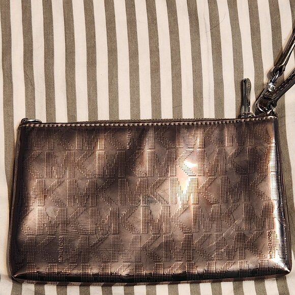 Pewter Michael Kors Wristlet - Picture 2 of 10